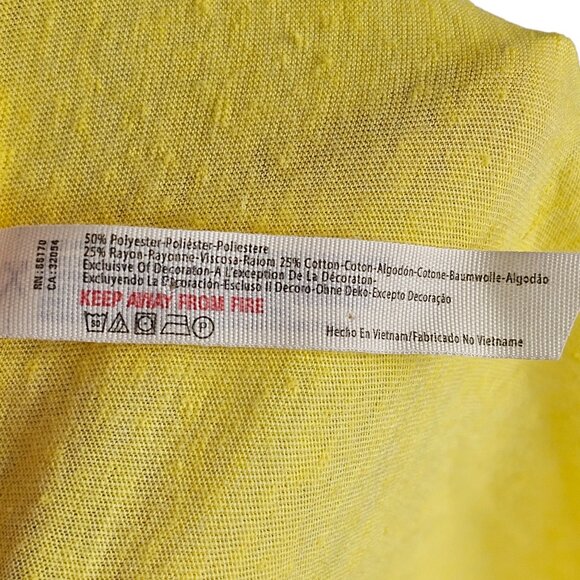 Free People Movement NWT Run In The Sun Twist Front T-Shirt Yellow Sz L - Picture 6 of 7